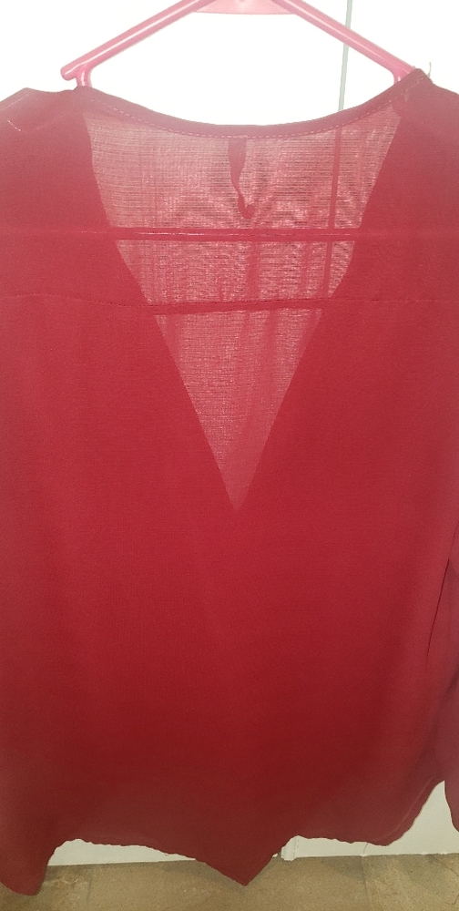 Sheer Quarter Sleeve Top